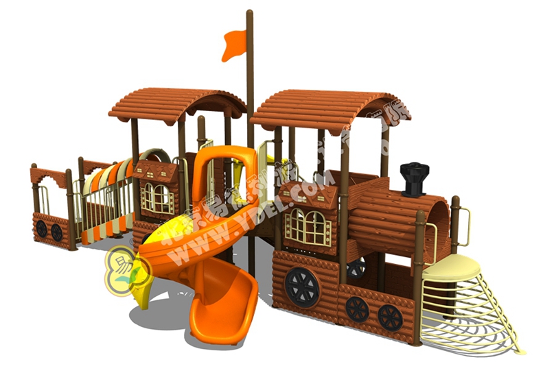 幼兒園火車頭滑梯游樂(lè)設(shè)備二