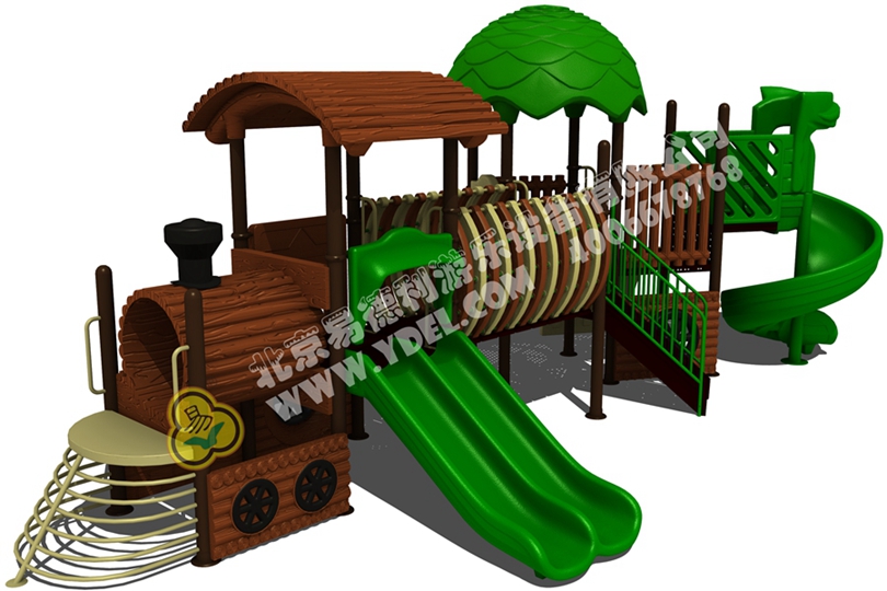 幼兒園火車頭滑梯游樂(lè)設(shè)備一