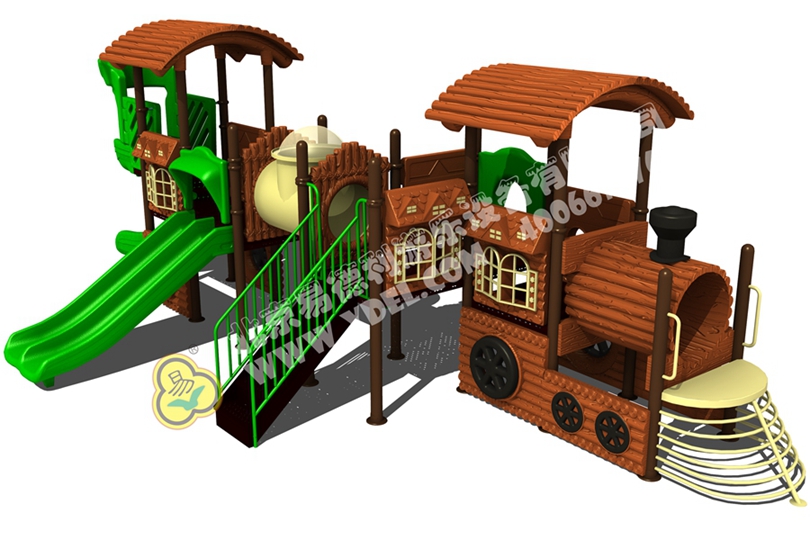 幼兒園火車頭滑梯游樂(lè)設(shè)備