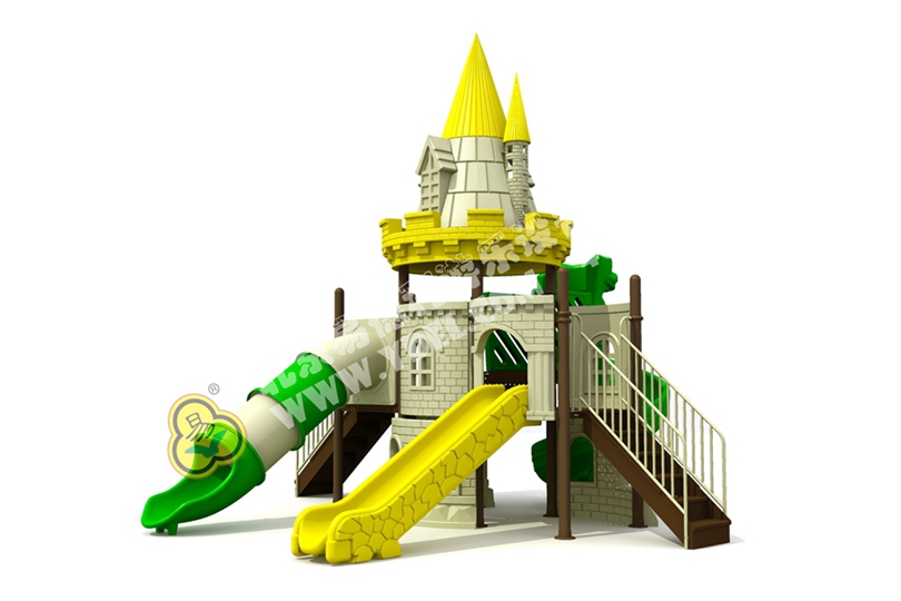 兒童戶外城堡造型滑梯設(shè)備1