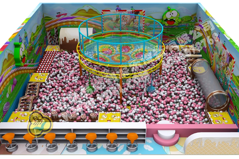 微型淘氣堡網(wǎng)繩樂園設備