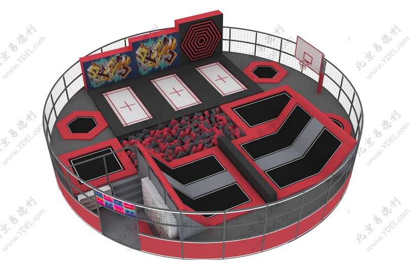 室內(nèi)小型運(yùn)動(dòng)蹦床公園